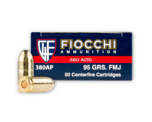 Fiocchi 380 Auto 95 Grain FMJ 1000 Round Case 380AP
