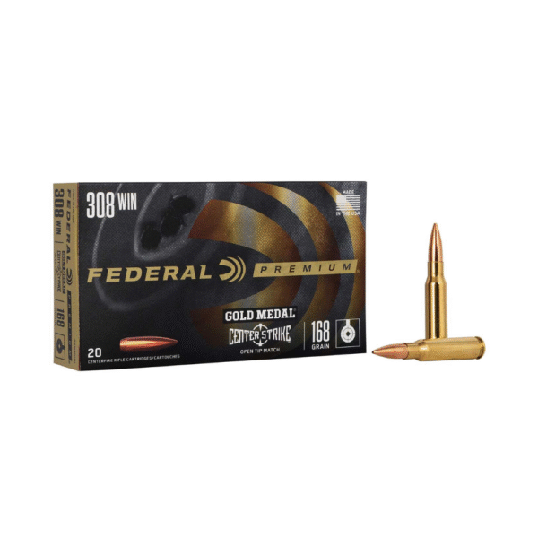 Federal Gold Medal 308 Win 168 Grain OTM 200 Round Case GM308OTM1