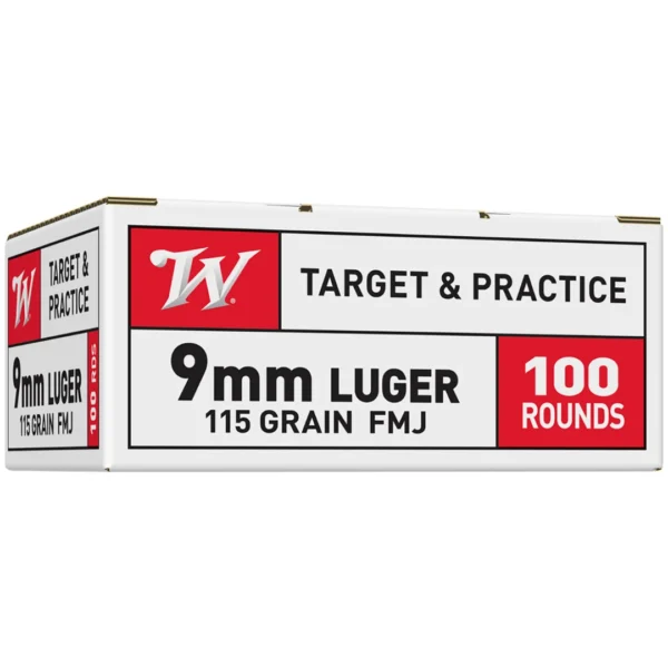 Winchester 9mm 115 Grain Range Ammo / 1,000 Rounds