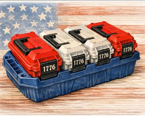 AC4C-1776 - Multi-Can Ammo Crate 30 Cals - 250th LIMITED EDITION
