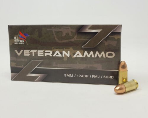 Made In Florida! Veteran 9mm 124 Grain Training Ammo / 1,000 Rounds