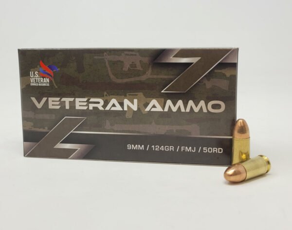 Made In Florida! Veteran 9mm 124 Grain Training Ammo / 1,000 Rounds